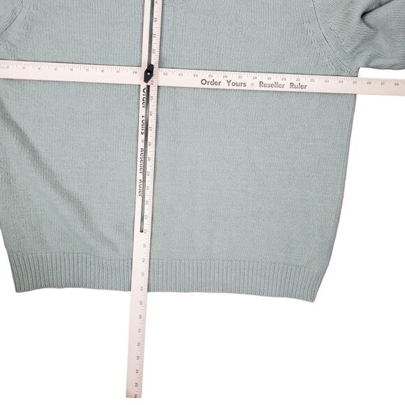 NEW Madewell Wool Blend V-neck Sweater Mens XL Green Pullover Long Sleeve Knit - Picture 13 of 13